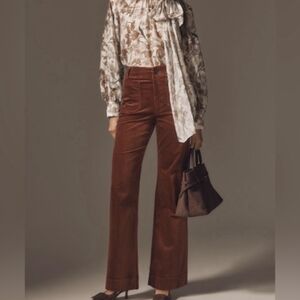 Anthropologie Maeve Colette Corduroy Wide Leg 29 T